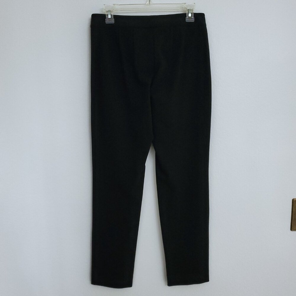 St. John Collection Straight Leg Solid Black Wome… - image 6